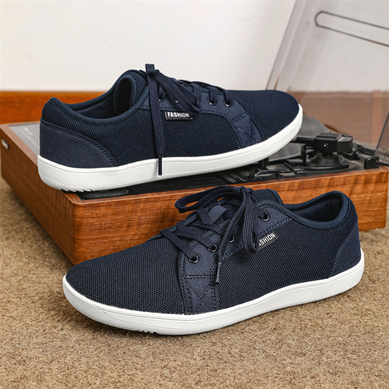 Leisure Sneaker Low-top Lace-up Outdoor Non-slip Wide Toe Shoes Men