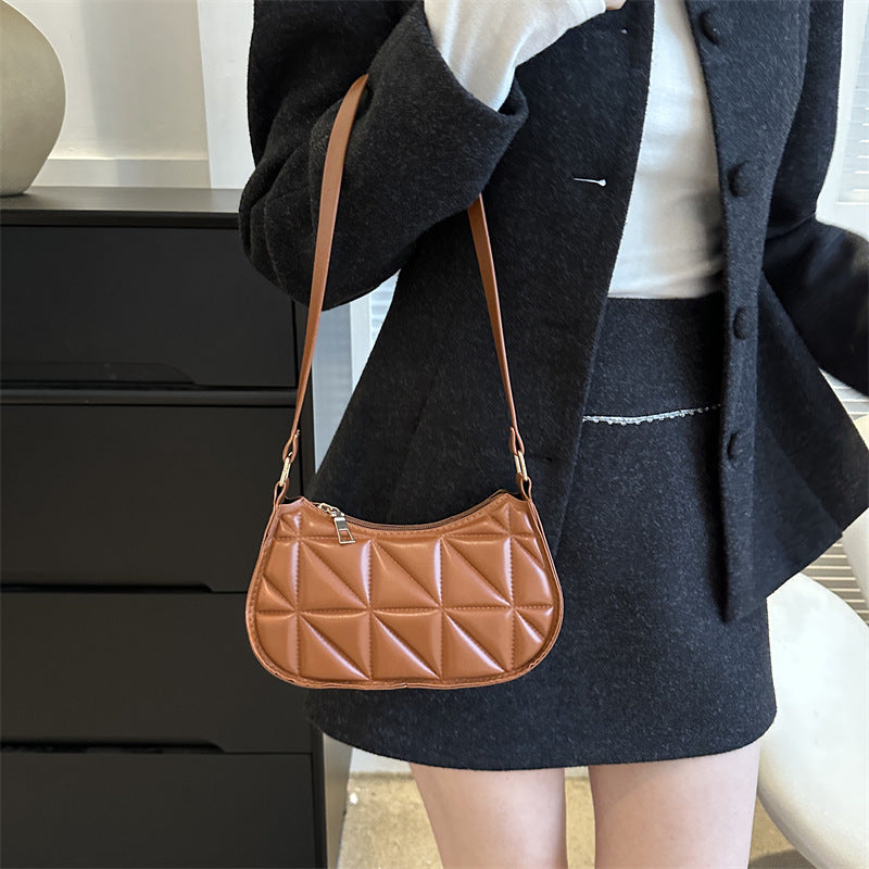 Retro Casual Portable Shoulder Bag Fashion Underarm Bag Women