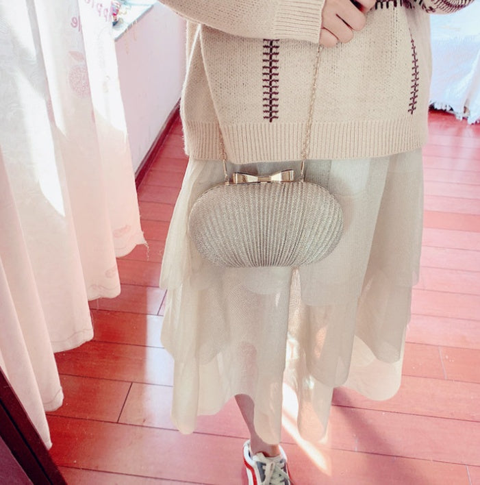 Crossbody Frosted Clutch