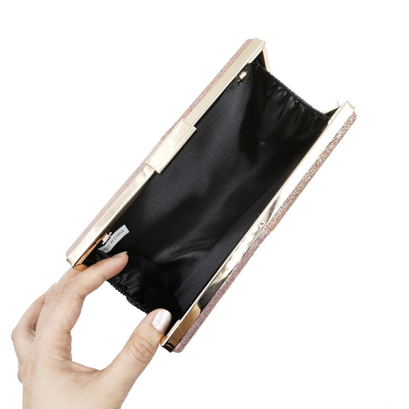 Women's Clutch Bag Shoulder Bag Sequin Stitching Banquet Dress Evening Bag