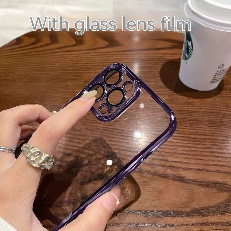 Silver-plated Simple Phone Case Women