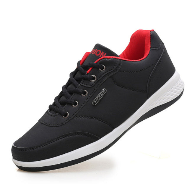 Fashion Light Sports Casual Men Shoes Autumn New Lace-Up Shoes Microfiber Leather Casual Shoes FLats Sneakers