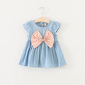 Flower Denim Waist Sexy Baby Dress
