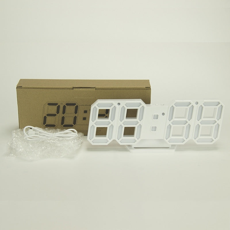 Glow-in-the-dark LED Electronic Creative Fashion Living Room Bedroom Wall Clock