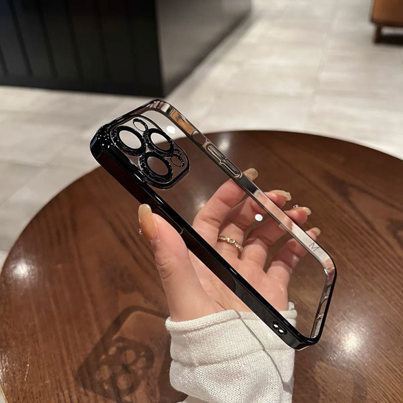 Silver-plated Simple Phone Case Women