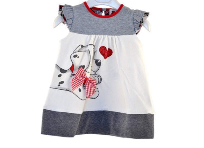 Flower Denim Waist Sexy Baby Dress