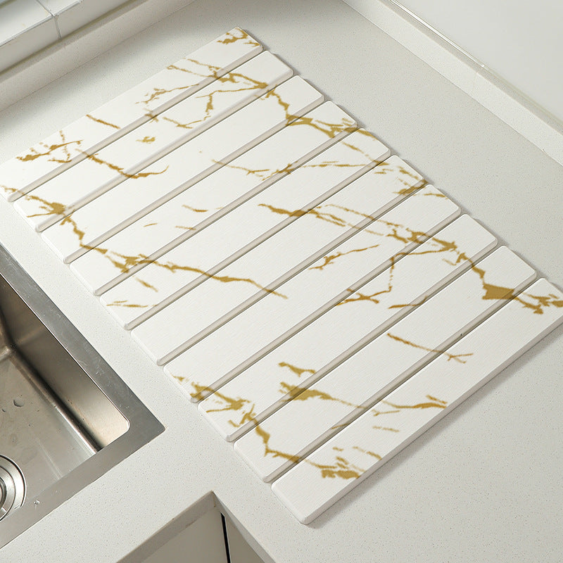 Household Marble Kitchen Draining Table Bar Coaster