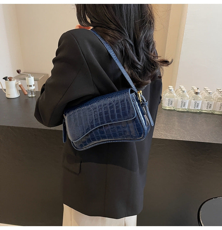 Flip Magnetic Snap Shoulder Messenger Bag Fashion Simple Portable Organ Bag