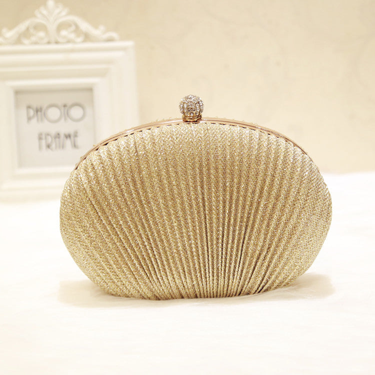 Women's Dinner Creative Style Shell Clutch Shoulder Cosmetic Bag
