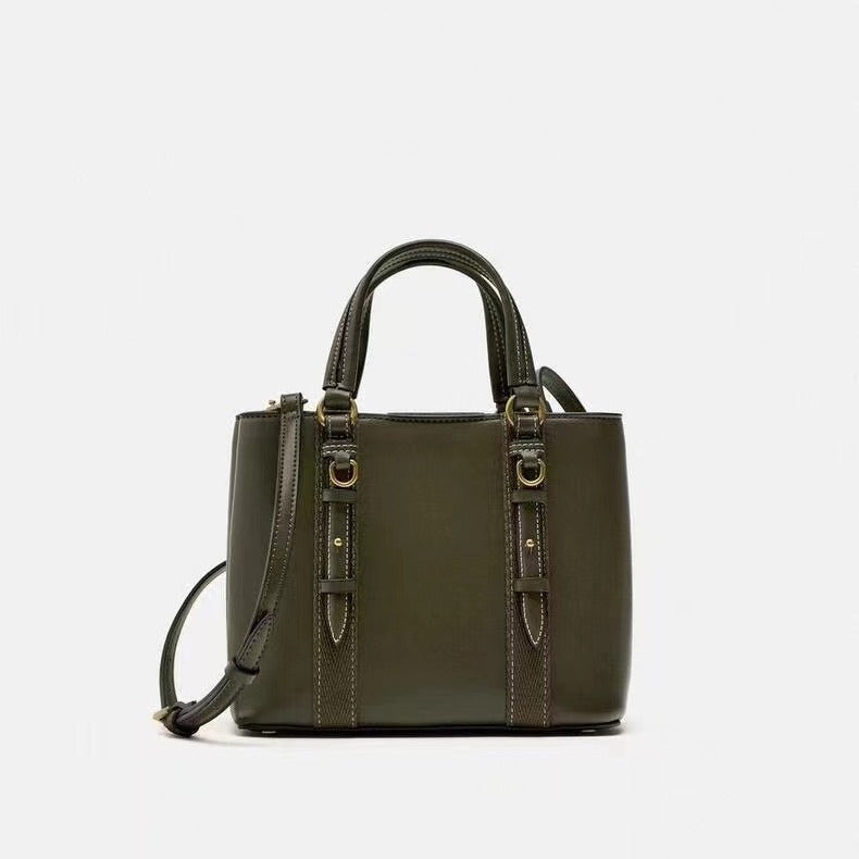 Women's Olive Green Mini City Portable Messenger Bag