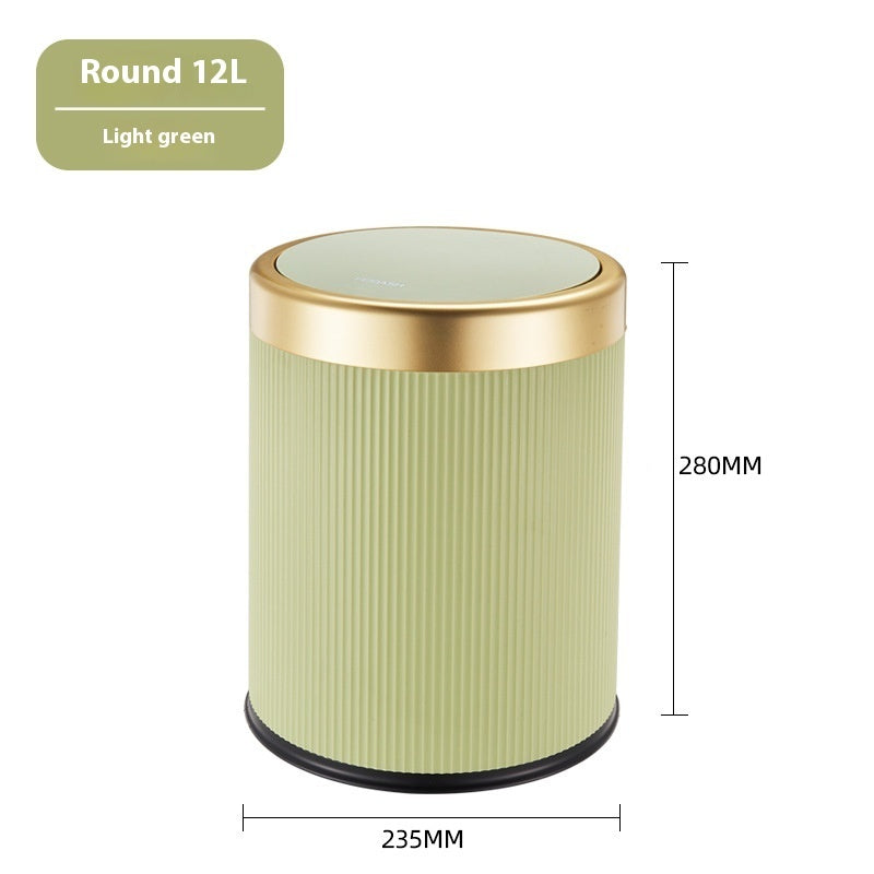 Home Indoor And Outdoor Press Trash Can With Lid