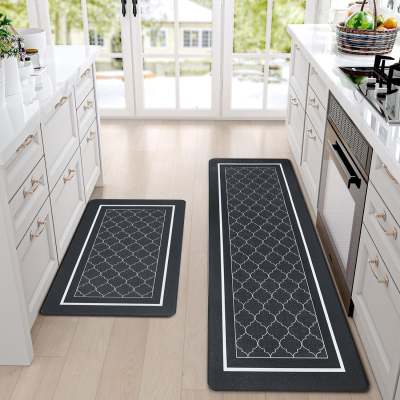 Simple Hot Sale Anti-fatigue Kitchen Pad PVC Leather Waterproof And Oil-proof Easy To Care Foot Mat