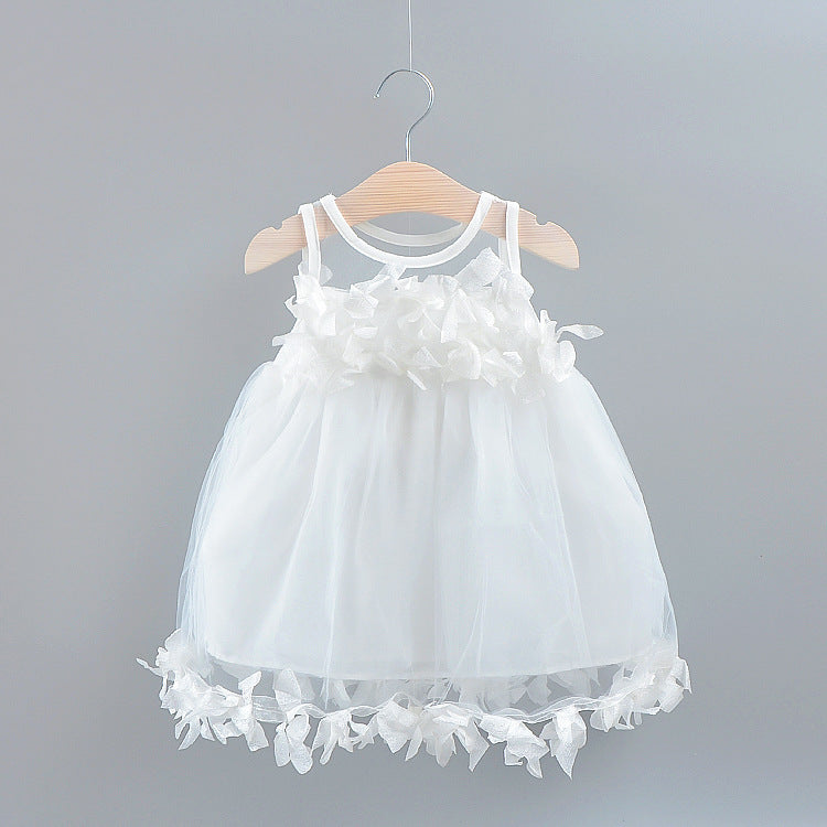 Flower Denim Waist Sexy Baby Dress