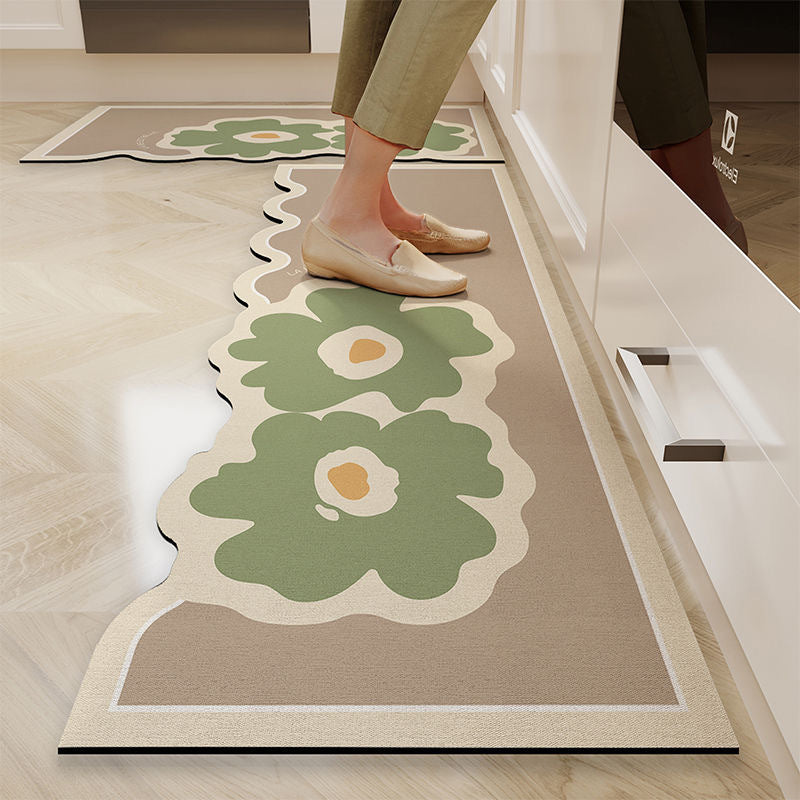 Home Fashion Simple Kitchen Oil-proof Non-slip Door Mat