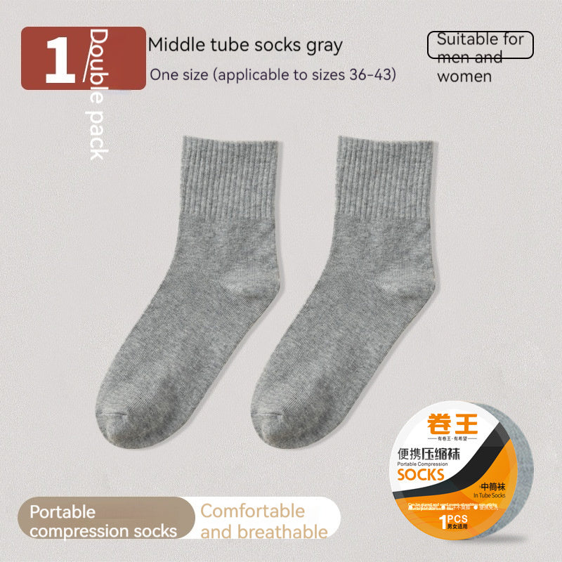 Disposable Socks Roll King Mid-calf Men's Travel Socks Sports And Leisure