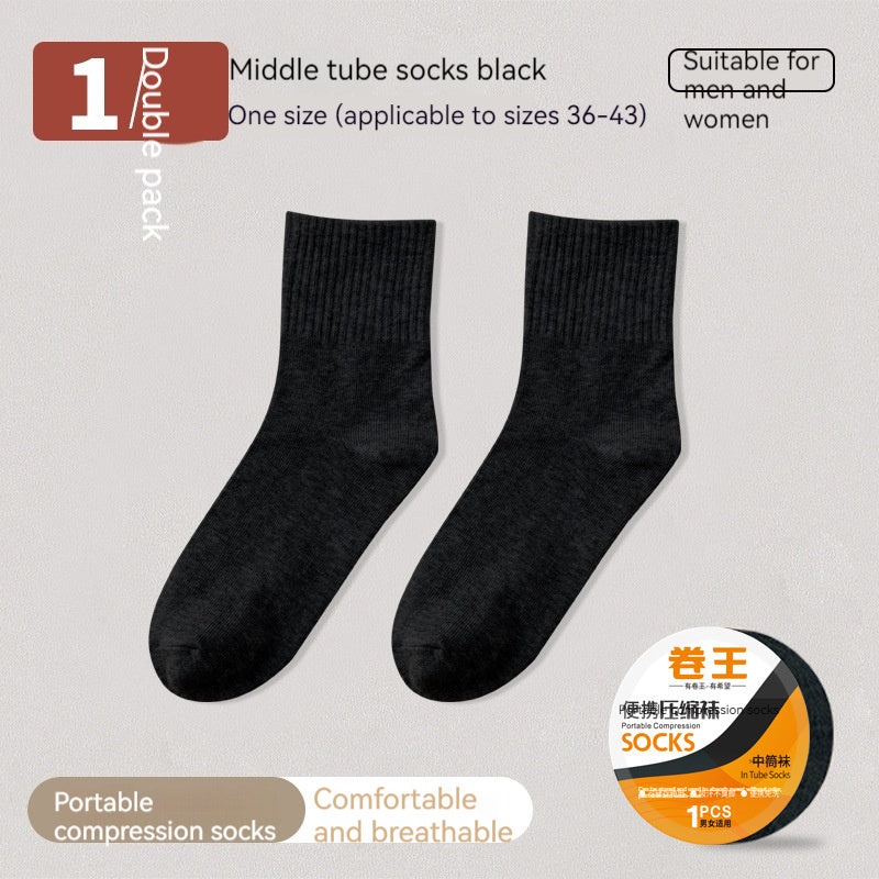 Disposable Socks Roll King Mid-calf Men's Travel Socks Sports And Leisure