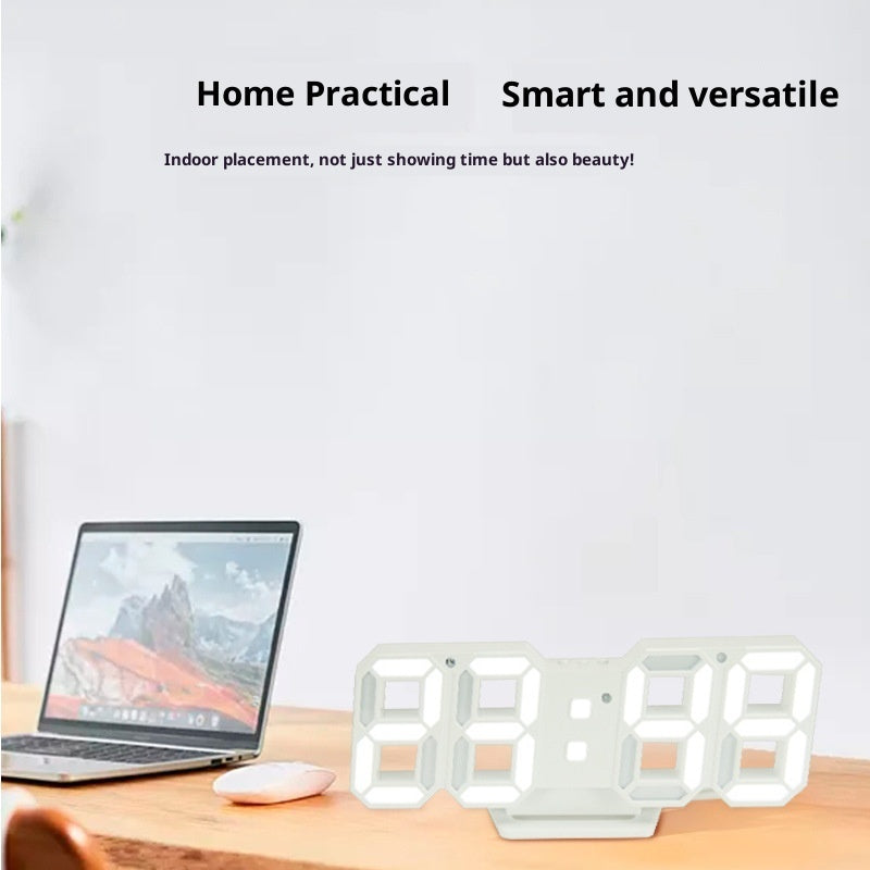 Glow-in-the-dark LED Electronic Creative Fashion Living Room Bedroom Wall Clock